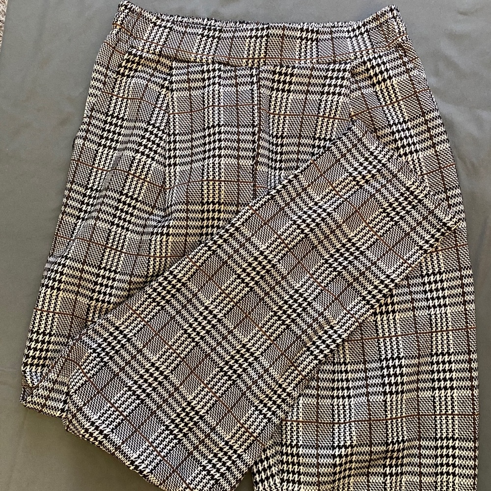 New Look Plaid Ankle Pants